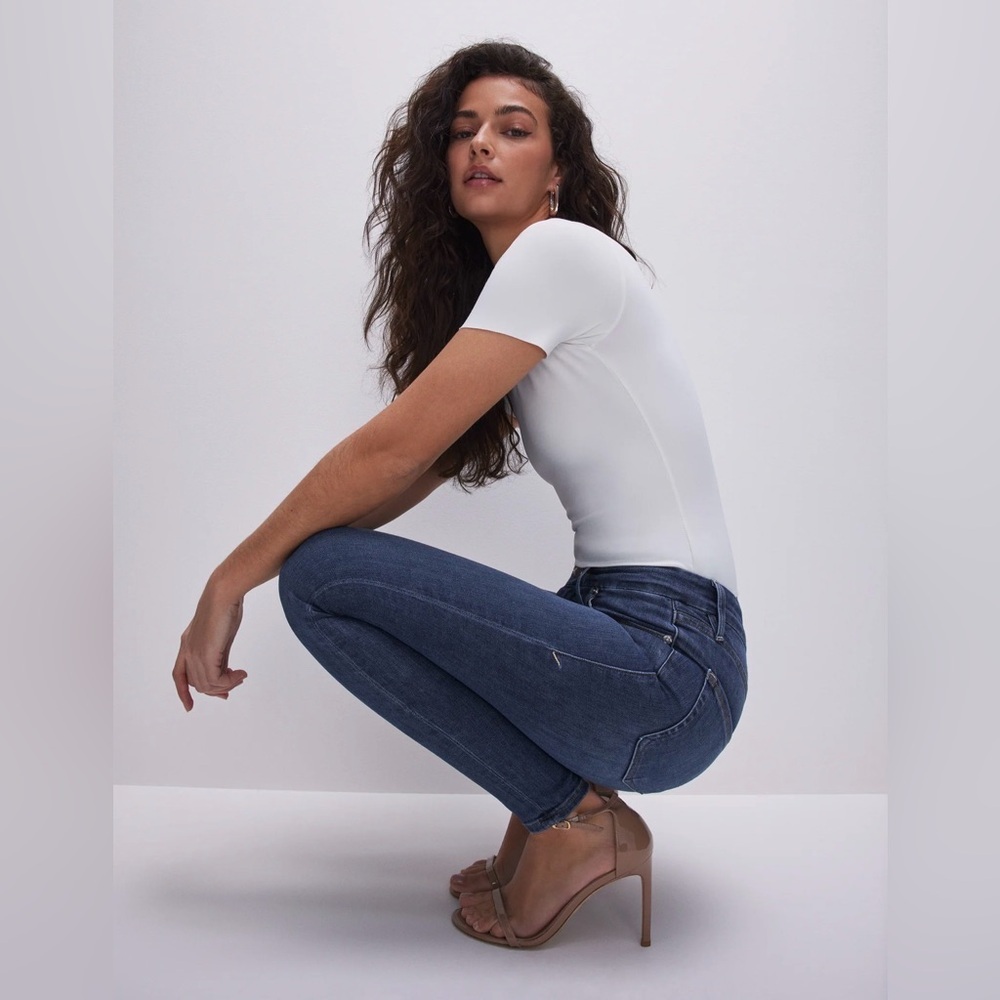 GOOD AMERICAN GOOD LEGS SKINNY JEANS